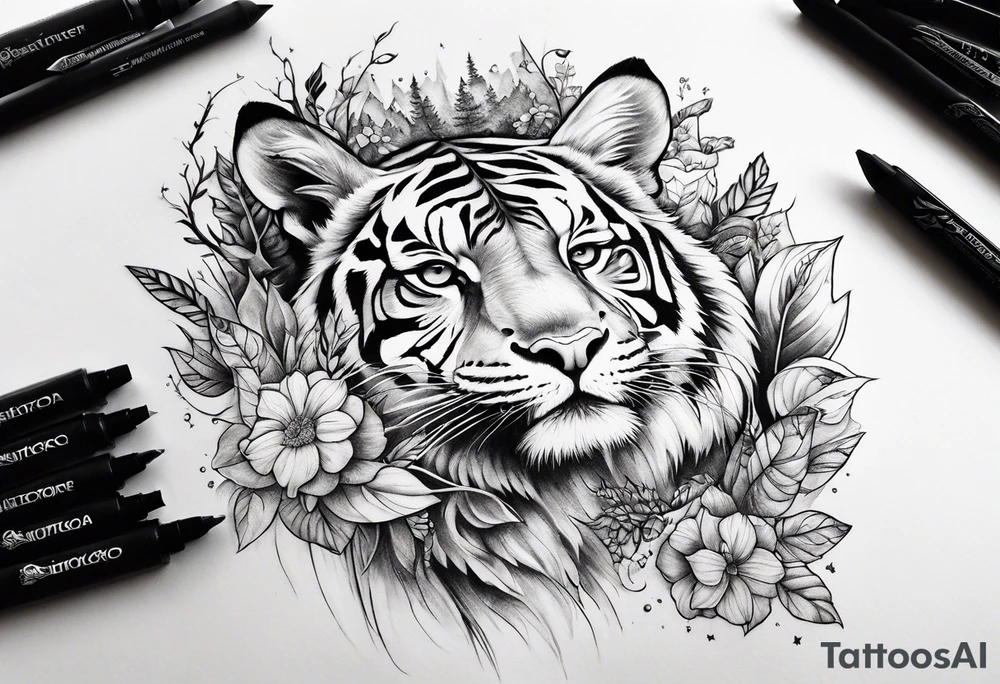 nature,beauty, animals,time tattoo idea