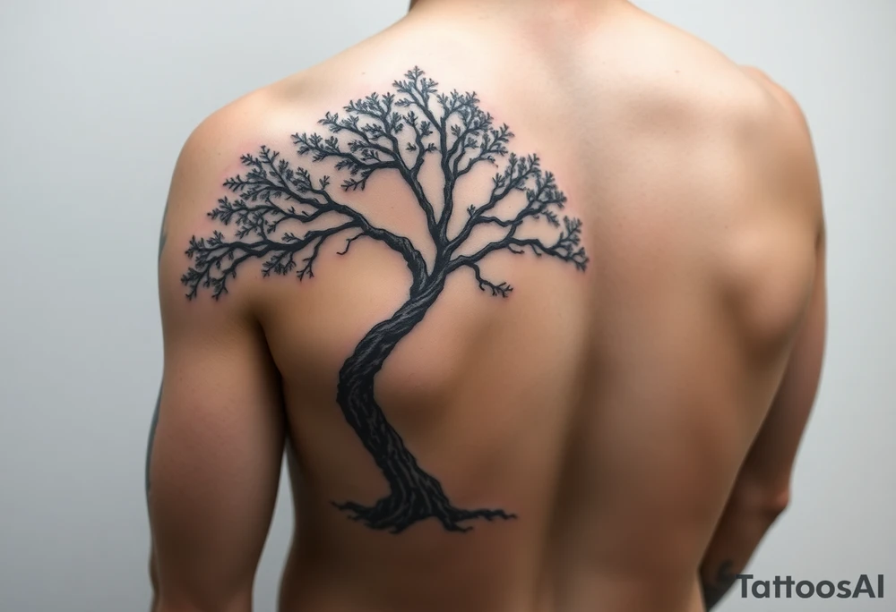 Entire arm sleeve tattoo like a tree tattoo idea