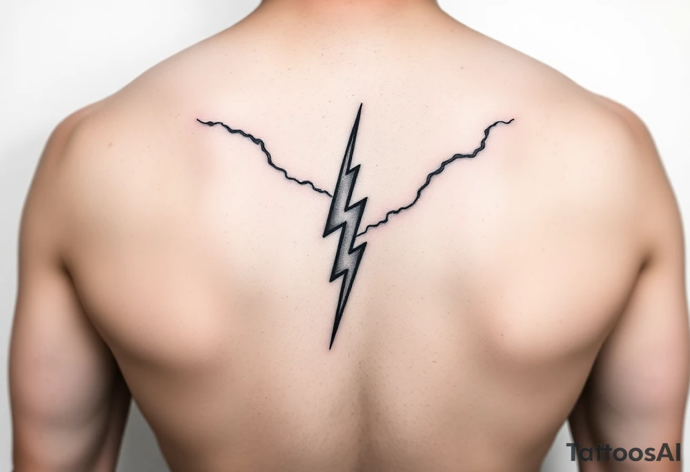 Lighting bolt
With back shadow tattoo idea