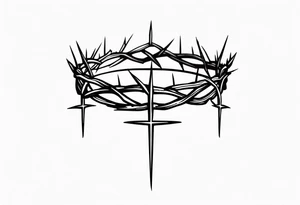 crown of thorns tattoo idea