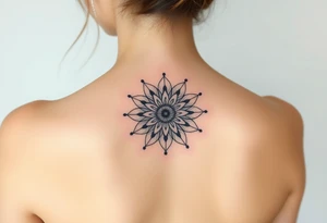 Dahlia mandala tattoo idea