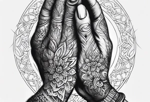 PRAYING HAND tattoo idea