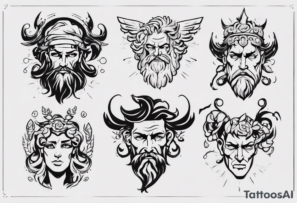 greek god zagreus tattoo idea