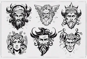 greek god zagreus tattoo idea