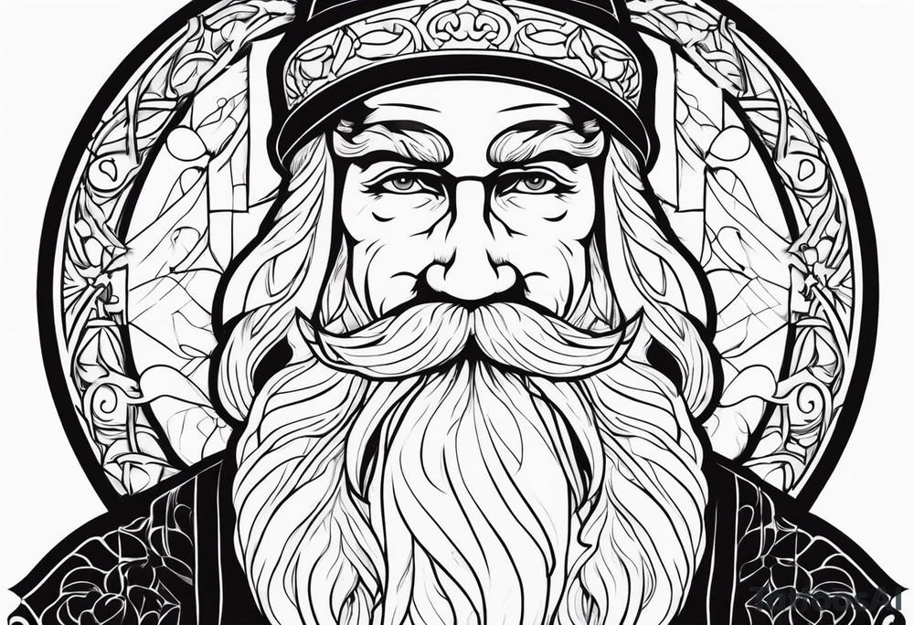 santa tattoo idea
