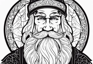 santa tattoo idea