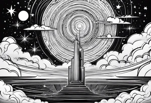 A star in the sky tattoo idea