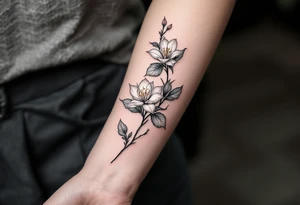 Azalea and dogwood tattoo idea