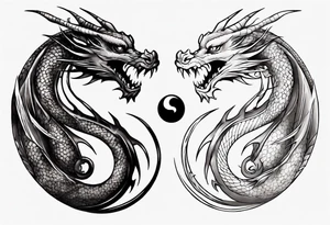 Two Dragons, Yin Yang tattoo idea
