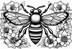 Bee home tattoo idea