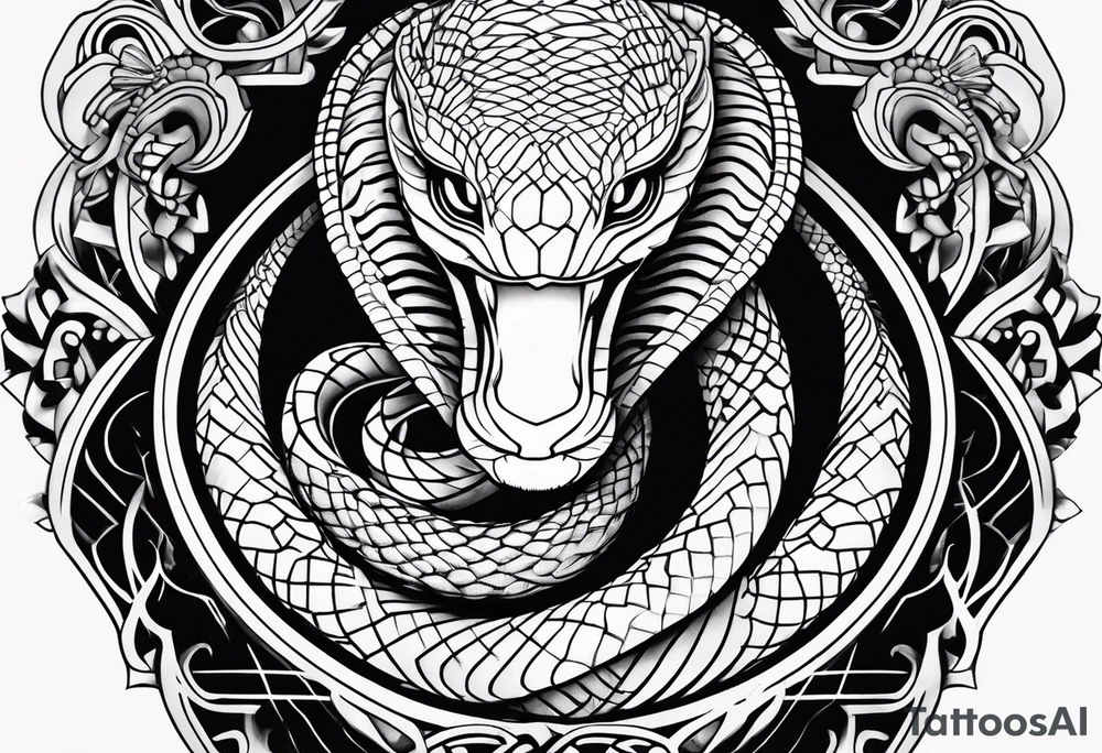 Cobra black tattoo idea