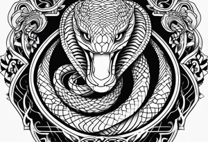 Cobra black tattoo idea