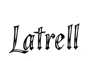 Lettering style fonts that say Latrell tattoo idea