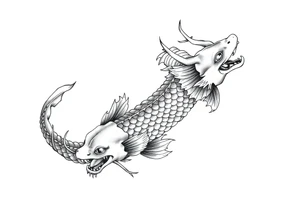 Koi dragon tattoo idea