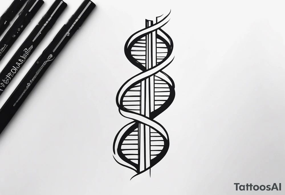Dna strand tattoo idea