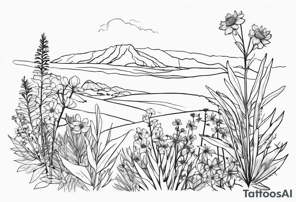 Pilbara region native plants and flowers, Kimberley region native plants and flowers tattoo idea