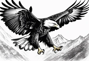 Swooping Eagle tattoo idea