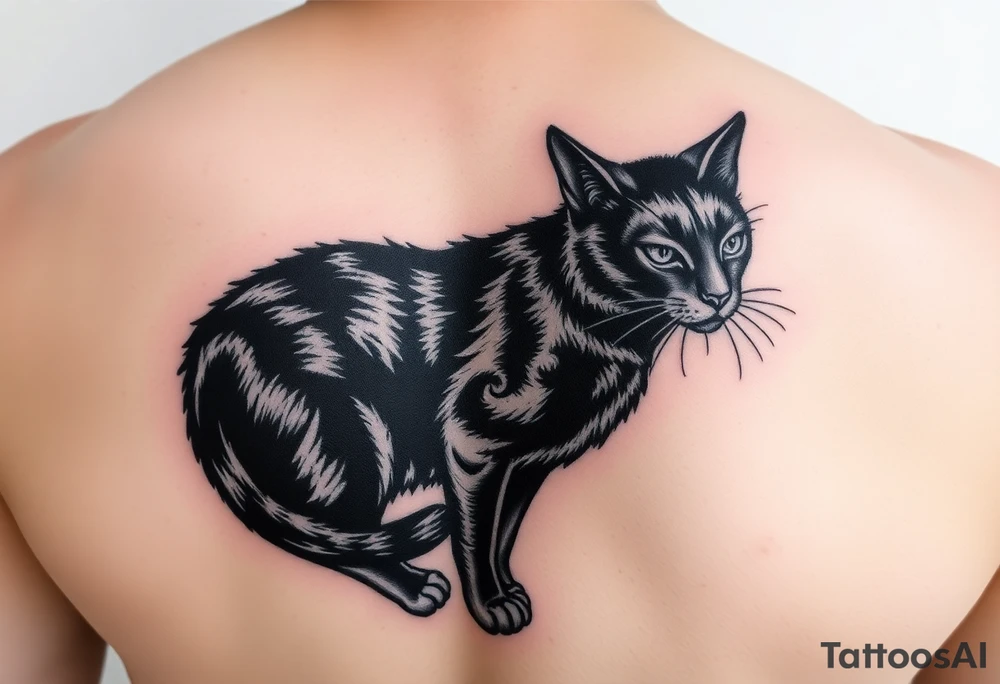 Black Cat tattoo idea