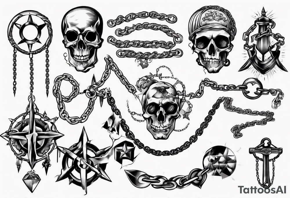Chains tattoo idea