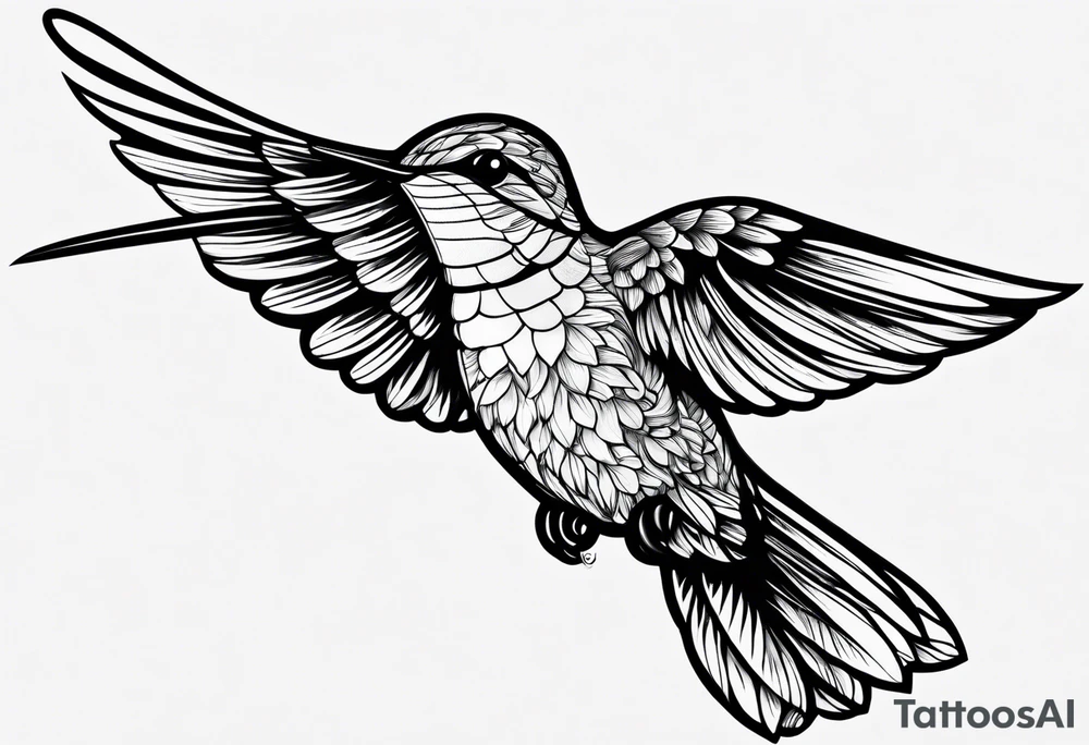 Hummingbird flowers forearm tattoo idea