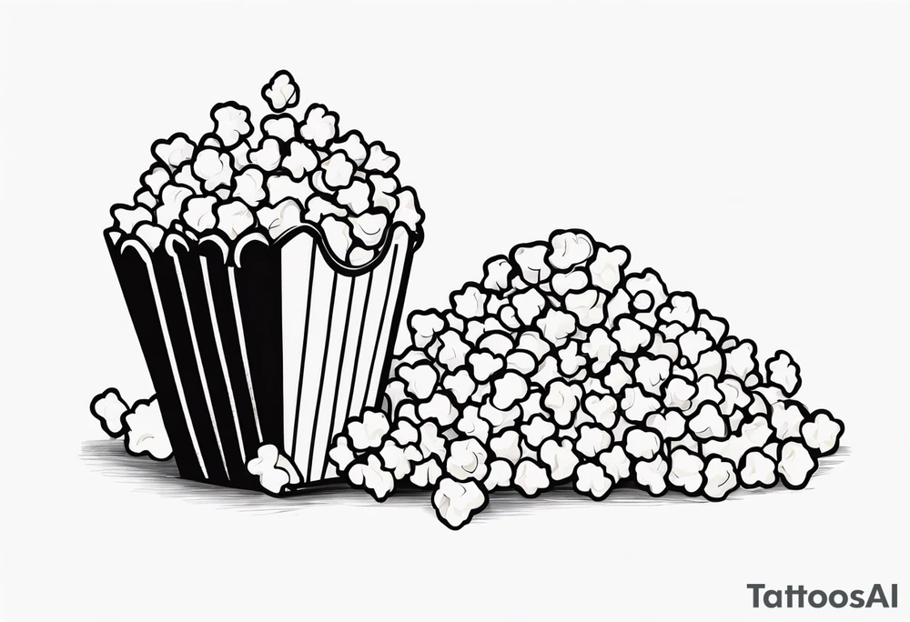 Popcorn tattoo idea