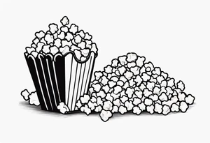 Popcorn tattoo idea