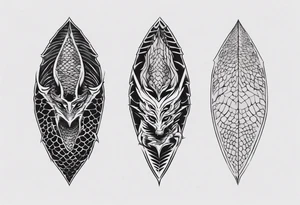 Dragon skin tattoo idea
