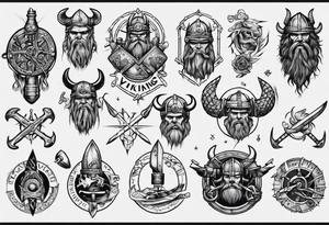 Viking mechanic tattoo idea