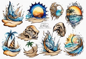 You do not form in the WET SAND tattoo idea