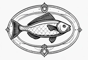 Signo de peixes zodiaco tattoo idea