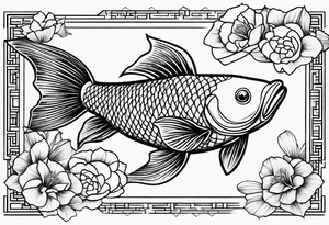 koi carp tattoo idea