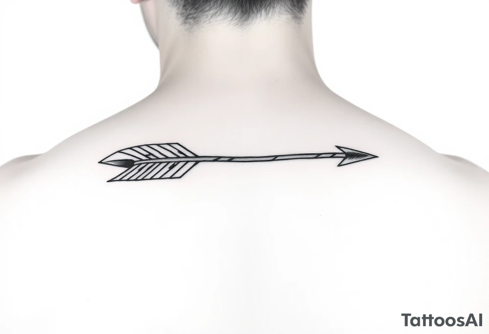 Aesthetic arrow tattoo idea