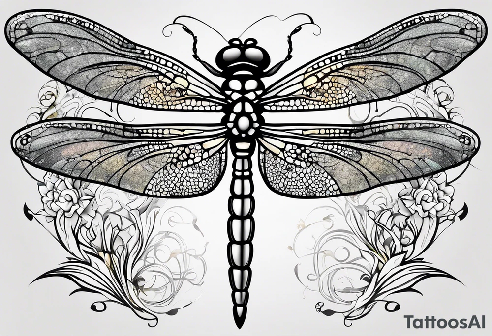 Dragonfly with infinity tattoo idea