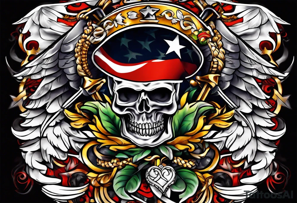 Old school prisoner of freedom tattoo idea