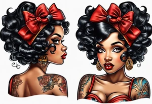African american betty boop tattoo idea