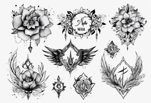 Name Neha tattoo idea