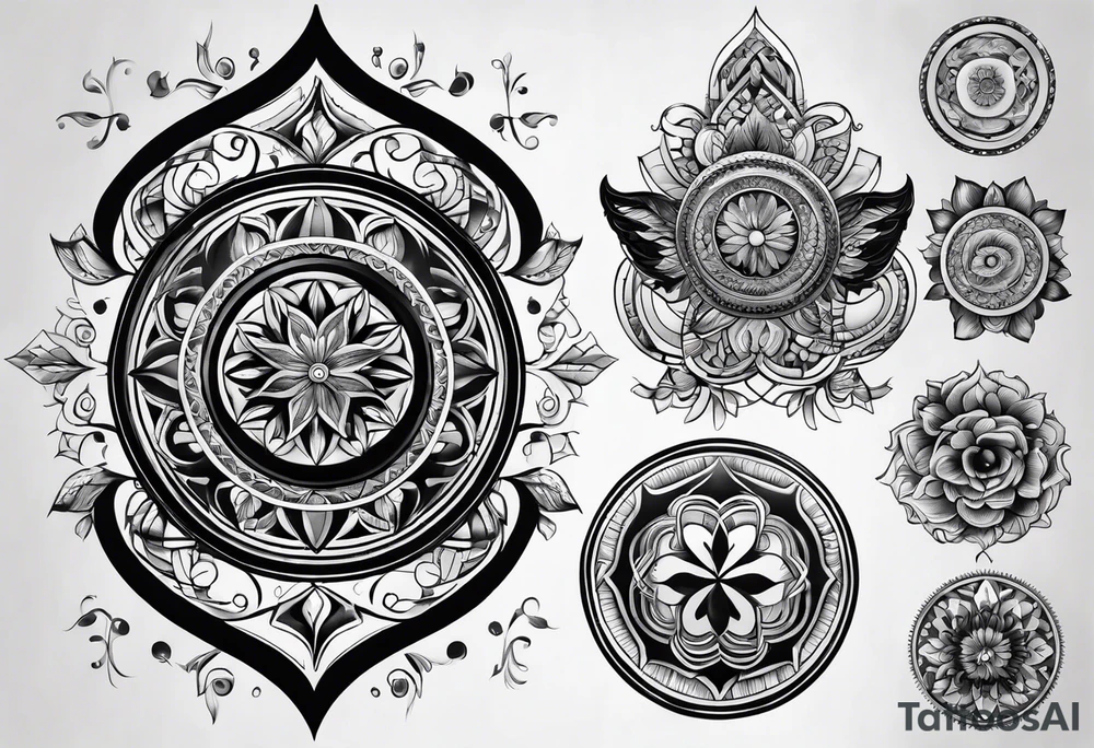Circles tattoo idea