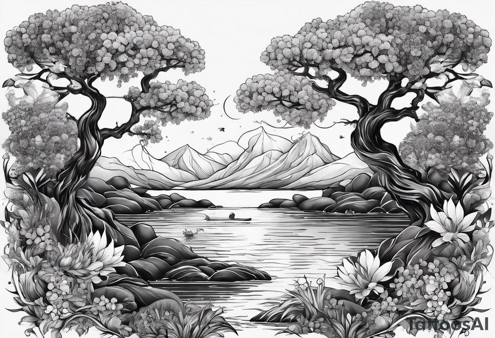 Represente la distance entre 2 personnes qui s aiment dans une goutte d eau tattoo idea