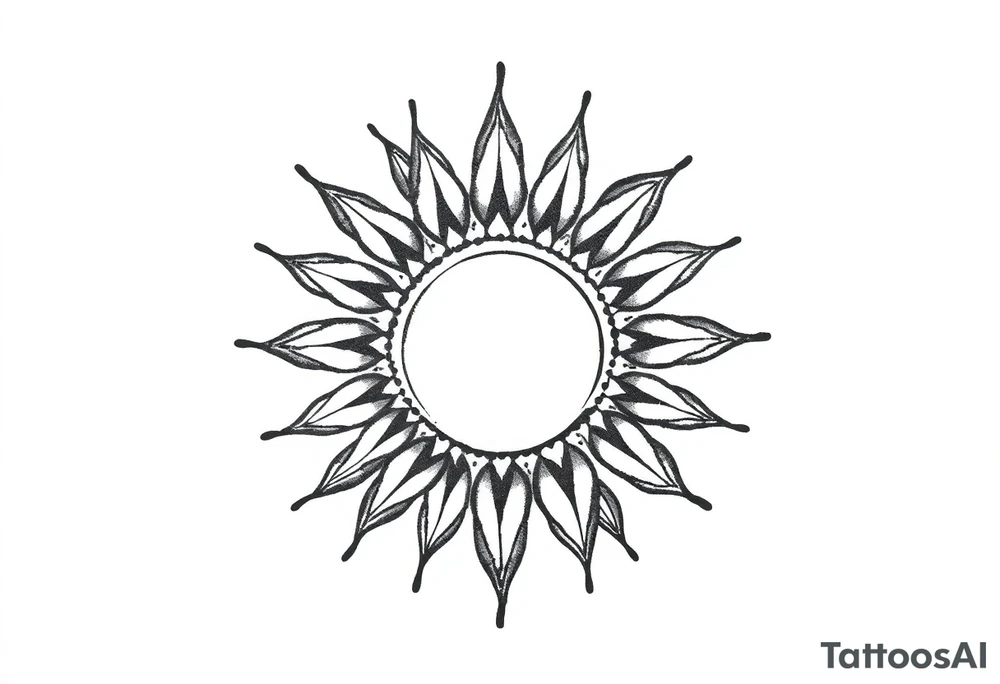 Sun tattoo idea