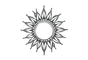 Sun tattoo idea