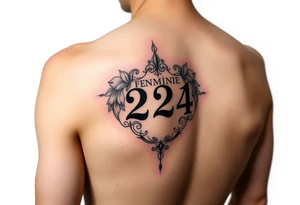 Feminine 224 tattoo idea