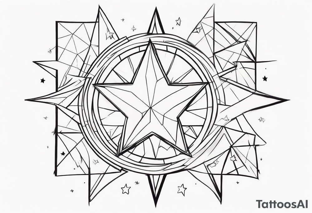 stars tattoo idea