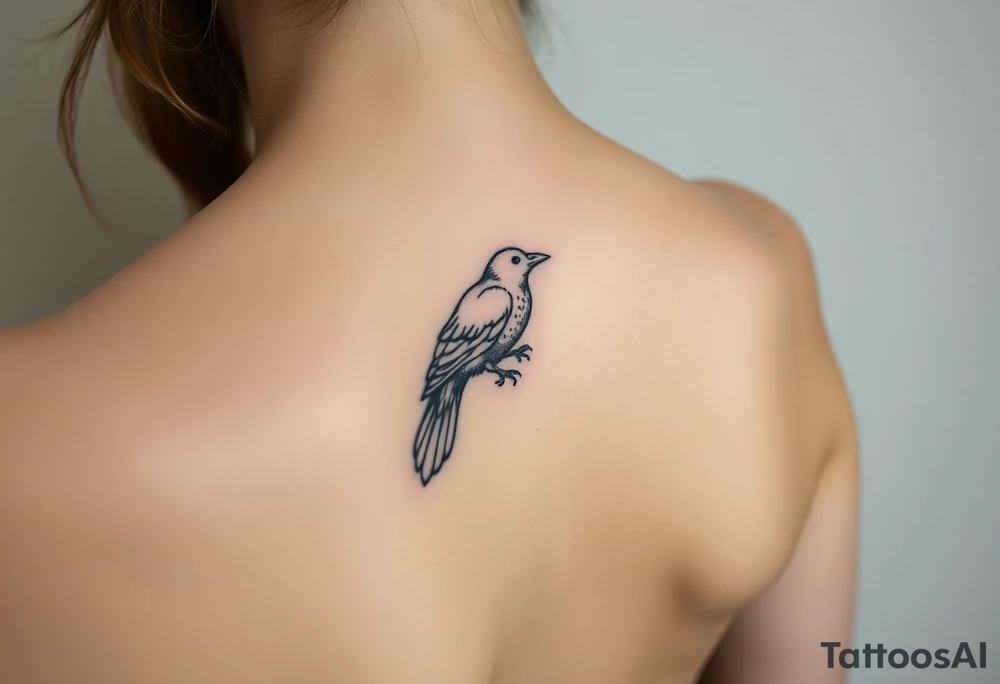 Raven with starry sky background with zodiac constellations in it with runes in sky tattoo idea