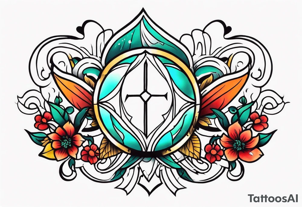 Chest piece tattoo idea