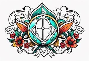 Chest piece tattoo idea