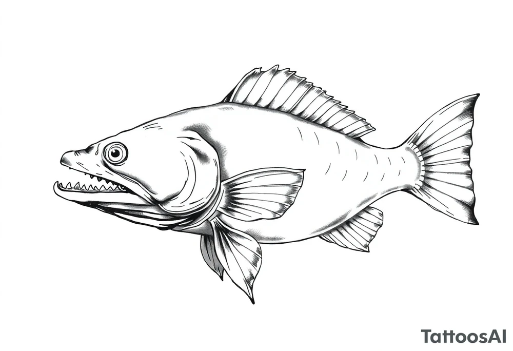 Flathead catfish tattoo idea