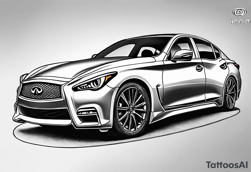 Infiniti sedan tattoo idea