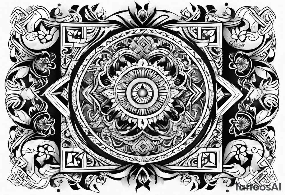 japanese and maori tattoo tattoo idea