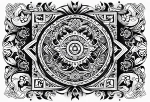 japanese and maori tattoo tattoo idea