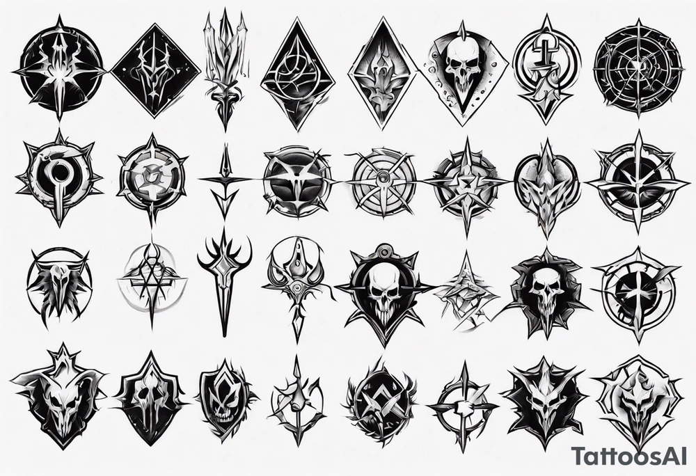 Warlock emblem tattoo idea